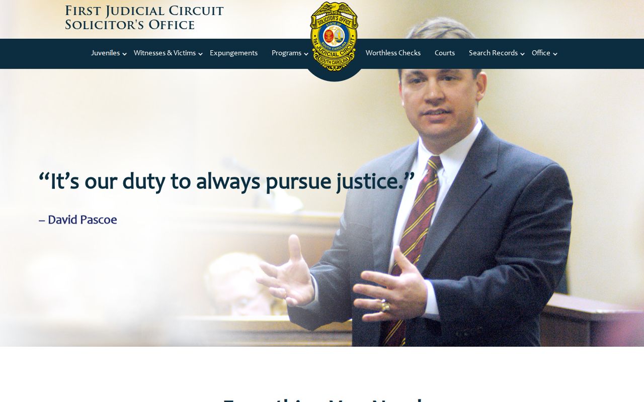 Dorchester County criminal record expungement and First Circuit Solicitor services